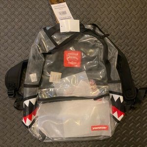 Sprayground clear book bag